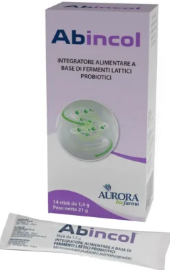 Abincol Integratore Alimentare fermenti 14 stick orosolubili
