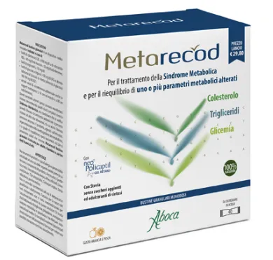 Aboca Metarecod trattamento sindrome metabolica 40 bustine