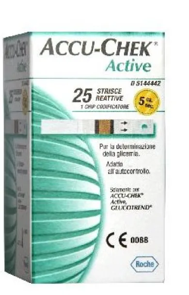 ACCU-CHEK ACTIVE 25 STRISCE