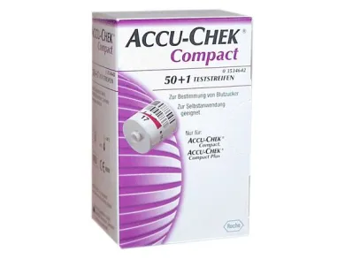 ACCU-CHEK COMPACT 50+1 STRISCE REATTIVE GLICEMIA