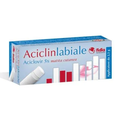 ACICLIN LABIALE MATITA CUTANEA 2,5G 5%