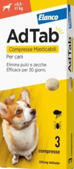 Adtab 3 Compresse 225 Mg Cani 5,5 Kg - 11 Kg
