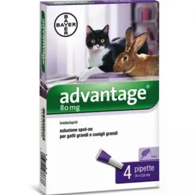 Advantage 4 Pipette 0,8 ml fialette Spot On