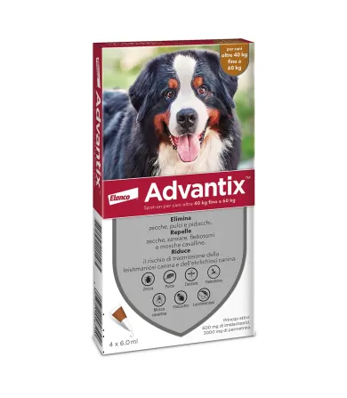 Advantix Spot On 4 pipette per cani da 40 a 60 kg