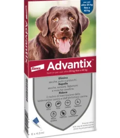 Advantix Spot On 6 pipette per cani oltre 25 kg fino a 40 kg