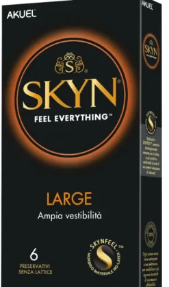 Akuel Skyn preservativi Large confezione da 6 pezzi