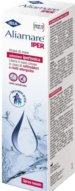 Aliamare Iper Spray acqua di mare soluzione ipertonica 125 ml