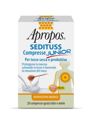 APROPOS SEDITUSS COMPRESSE JUNIOR LATTE&MIELE