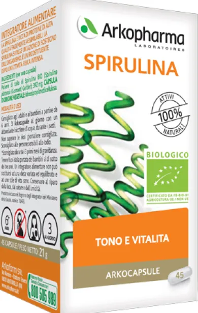Arkocapsule Spirulina Bio Integratore 45 capsule