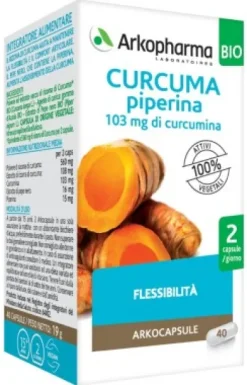 Arkocps Curcuma + Piperina Bio Integratore 40 capsule
