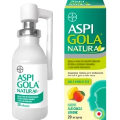 Aspi Gola Natura Spray per la gola gusto Albicocca e Miele