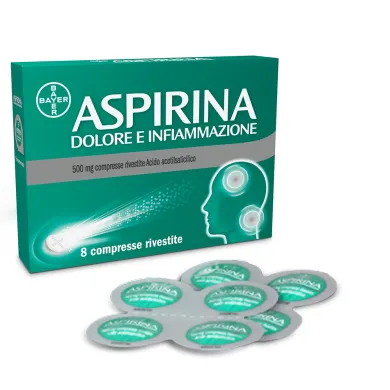 ASPIRINA DOLORE INFIAMMAZIONE 8 COMPRESSE RIVESTITE 500 MG