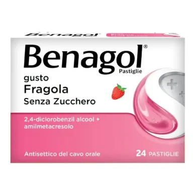 Benagol gusto Fragola senza Zucchero 24 pastiglie