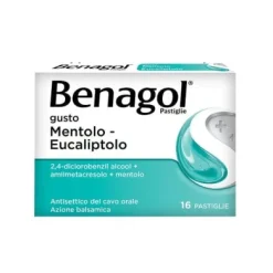 Benagol gusto Mentolo Eucalipto per il mal di gola 16 pastiglie