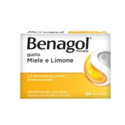 Benagol gusto Miele Limone per il mal di gola 24 pastiglie