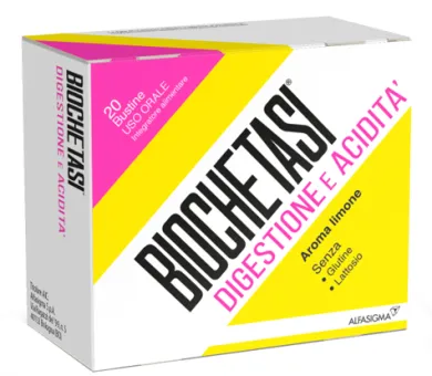 Biochetasi Digestione e Acidità Integratore 20 bustine