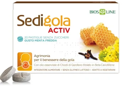 Biosline Apix Sedigola Activ Menta 20 pastiglie
