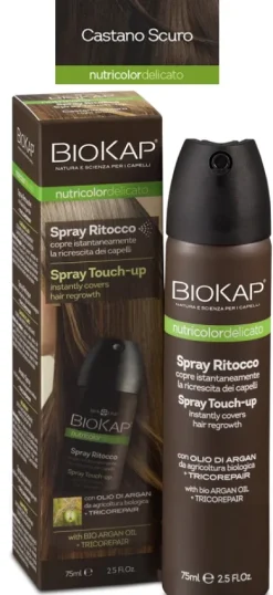 Biosline Biokap Nutricolor Delicato Spray Ritocco Castano Scuro