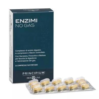 Biosline Principium Enzimi No Gas per gonfiore 24 compresse