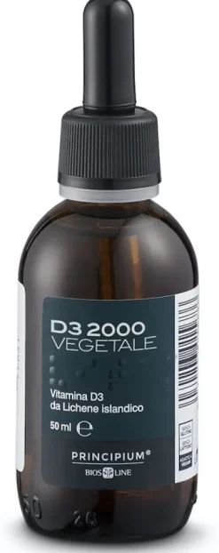 Biosline Principium Vitamina D3 2000 Vegetale Integratore 50 ml