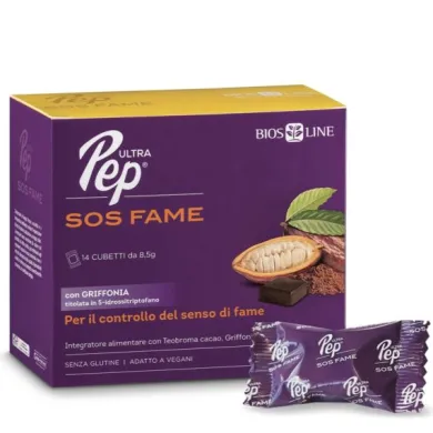 Biosline Ultra Pep Sos Fame 14 Cubetti Gusto Cacao