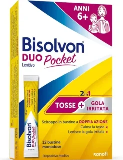 Bisolvon Duo Pocket Lenitivo anni 6+ 12 bustine