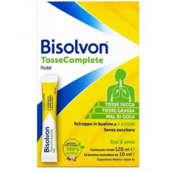 Bisolvon Tosse Complete Pocket 3 azioni 12 bustine