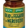Body Spring Olio Fegato di Merluzzo Integratore 100 capsule