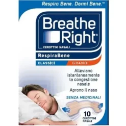 Breathe Right Cerotti nasali per respirare bene 10 pezzi