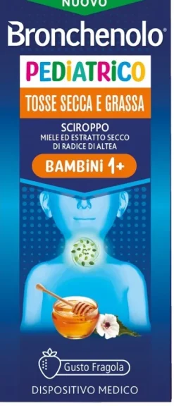 Bronchenolo Pediatrico Tosse Secca Grassa Gusto Fragola 120 ml