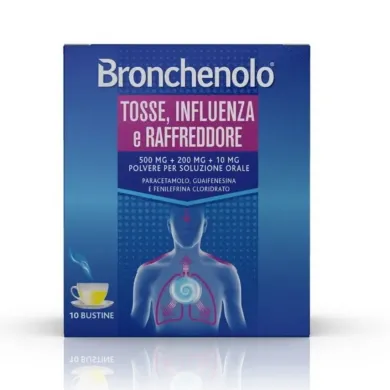 Bronchenolo Tosse Influenza e Raffreddore 10 bustine