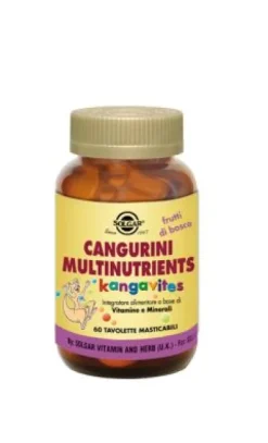 CANGURINI MULTINUTRIENS FRUTTI DI BOSCO 60 TAVOLETTE MASTICABILI