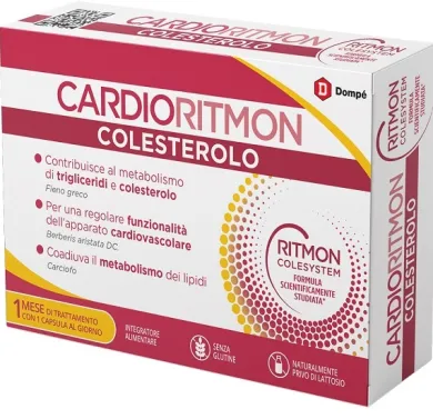 Cardioritmon Colesterolo Integratore Alimentare 30 capsule