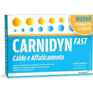 Carnidyn Fast Magnesio e Potassio Integratore 12 bustine