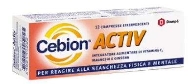 CEBION ACTIV 12 COMPRESSE EFFERVESCENTI