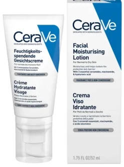Cerave Crema Viso Idratante per pelli secche tubo da 52 ml