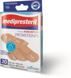 Cerotti Medipresteril Assortiti Resistenti 20 Pezzi