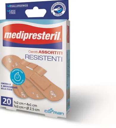Cerotti Medipresteril Assortiti Resistenti 20 Pezzi