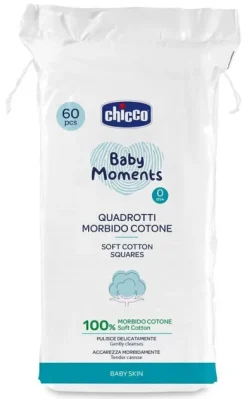 Chicco Cotone Quadrotti Morbido 60 pezzi
