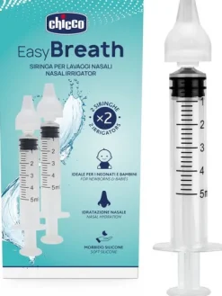 Chicco Easy Breath Siringa per lavaggi nasali 2 pezzi