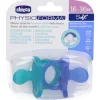 Chicco Gommotto Silicone bambino azzurro 2 pezz1