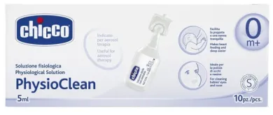 Chicco Physioclean Soluzione Fisiologica 2 Ml 10 Pezzi