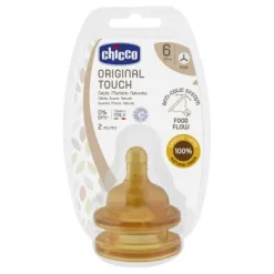 Chicco Tettarella Cauciù 3 fori 2 pezzi
