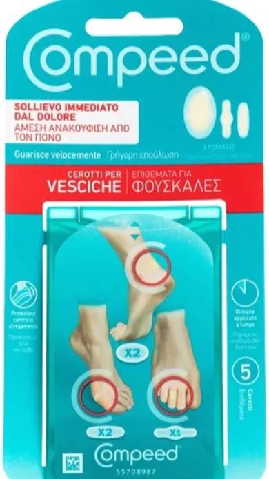 Compeed Cerotti Vesciche Formato Misto 5 Pezzi