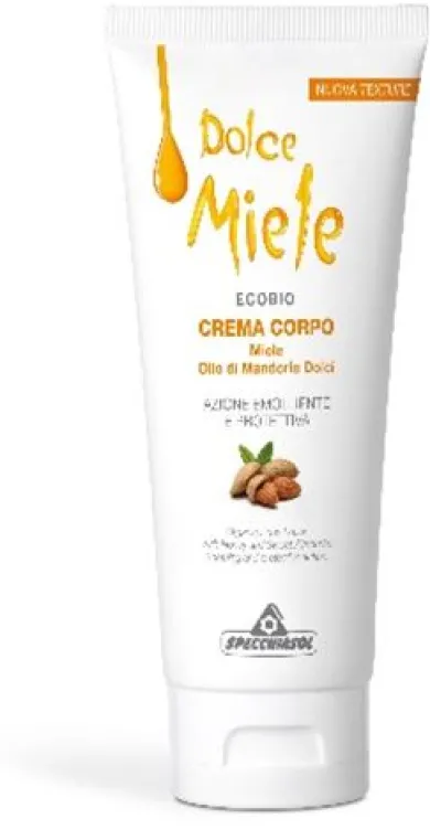 CREMA CORPO OLIO DI MANDORLE DOLCI E MIELE ECOBIO