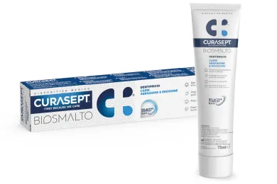 Curasept Biosmalto Dentifricio prevenzione carie tubetto 75 ml
