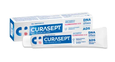 Curasept Dentifricio antiplacca 0.12 ADS+DNA 75 ml