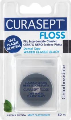 Curasept Floss Cerato Nero filo interdentale