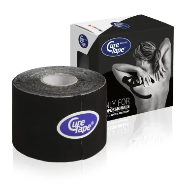 Cure Tape Cerotto per dolori muscolari Nero 5x5 cm