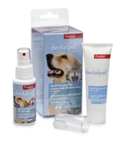 DENTALPET KIT DENTIFRICIO + SPRAY + DITALE